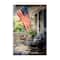 Stupell Industries Porch with American Flag Canvas Wall Art